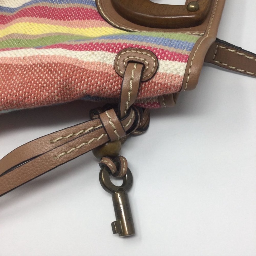 FOSSIL CROSSBODY STRIPES Rainbow PURSE - HAND BAG - Picture 13 of 16